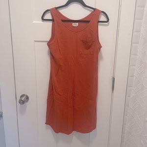 Upwest orange pocket tank dress size small